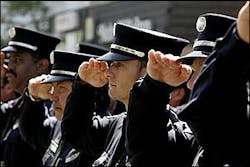 Denver firefighters salute fallen Denver firefighter Lt. Rich Montoya on May 25. Denver firefighters salute fallen Denver firefighter Lt. Rich Montoya on May 25.