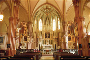 In 2003, Chicago firefighters used thermal imagers to track a fast-moving electrical fire that was traveling through the basement ceiling of the 146-year-old Holy Family Church. The fire was stopped just minutes before destroying the historic structure.