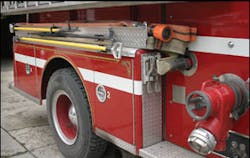 Take a little time to step back and evaluate your operation. This pumper was upgraded by mounting a two-inch, 250-gpm, low-pressure attack line within easy reach and then mounting new truck tools in spots that are easy to access. These hooks replaced old, splintered wood-handle pike poles that were mounted over the hosebed.