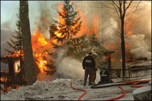 At the time of the fire, 10 to 15 employees were at the lodge. No guests were registered at the time.