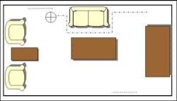 When the firefighter crawls to the opposite side of the couch, he quickly searches near the couch and performs a complete TI scan of the room. He is also at the next doorway, where he can start the process again in the next room or area. When the firefighter crawls to the opposite side of the couch, he quickly searches near the couch and performs a complete TI scan of the room. He is also at the next doorway, where he can start the process again in the next room or area.