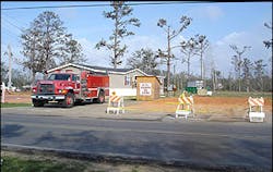 The DeLisle Fire Station now has trailer as office, new station to come. The DeLisle Fire Station now has trailer as office, new station to come.
