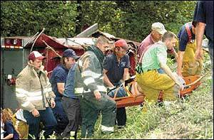 More than 25 Tazewell County rescue workers assisted in the rescue efforts for Steve Mitchell, assistant chief of the Abbs Valley-Boissevain Volunteer Fire Department.