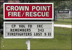 Crown Point Chief Mark Oster resigned Tuesday after Mayor Dan Klein became upset that he didn't seek permission to put this message on the department's sign.