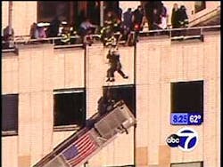 The men dangled for more than an hour and are just thankful the firefighters safely got them down. The men dangled for more than an hour and are just thankful the firefighters safely got them down.