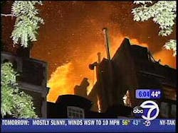 Sources say the building was under renovation for a new owner. Sources say the building was under renovation for a new owner.