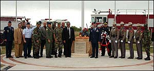 Military and civilians attended the ceremony at Goodfellow Air Force Base.