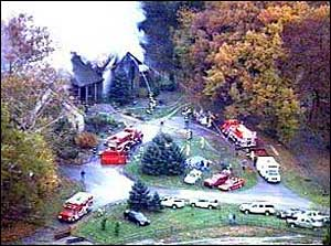 According to officials, the firefighter was from Kent, Ind.