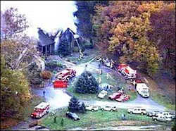 According to officials, the firefighter was from Kent, Ind. According to officials, the firefighter was from Kent, Ind.