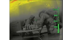 Images embedded in a training program make the program more effective. This particular image, extracted from a video, can illustrate several topics, including thermal layers, color indicators, supervision of firefighters and structural search and rescue.