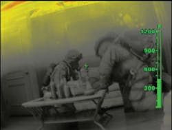 Images embedded in a training program make the program more effective. This particular image, extracted from a video, can illustrate several topics, including thermal layers, color indicators, supervision of firefighters and structural search and rescue. Images embedded in a training program make the program more effective. This particular image, extracted from a video, can illustrate several topics, including thermal layers, color indicators, supervision of firefighters and structural search and rescue.