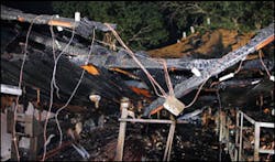 Notice all of the different types of entanglements in this picture. Several different types of wiring, metal shelves, wood rafters, etc. Now imagine being entangled in this environment with zero visibility and heat pushing down on you. Notice all of the different types of entanglements in this picture. Several different types of wiring, metal shelves, wood rafters, etc. Now imagine being entangled in this environment with zero visibility and heat pushing down on you.