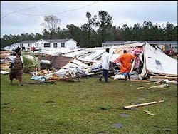 A tornado hit a mobile home park in Columbus County in southeastern North Carolina Thursday morning, killing at least seven people, authorities said. A tornado hit a mobile home park in Columbus County in southeastern North Carolina Thursday morning, killing at least seven people, authorities said.