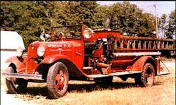 The 1934 Ford pumper was the Ephraim Volunteer Fire Department&apos;s first fire apparatus.