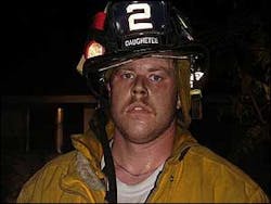 Firefighter Shane Daughtee