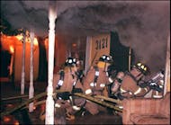 Firefighters stretching the first hoseline through the front door often encounter victims that were trying to escape.