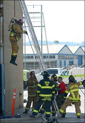 Live fire training was offered to dozens of firefigheers who were able to expierience fire growth and fire behavior.