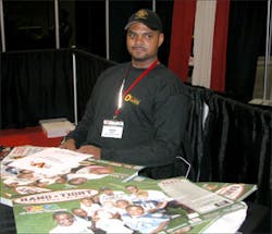 Erron Kinney, firefighter and Tennesee Titan tight end. Erron Kinney, firefighter and Tennesee Titan tight end.