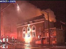 A five alarm fire destroyed several century-old buildings. A five alarm fire destroyed several century-old buildings.