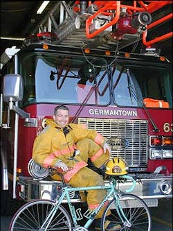 Ohio Firefighter Mike Manning is on a cross-country trek to raise money for burn survivors. Ohio Firefighter Mike Manning is on a cross-country trek to raise money for burn survivors.