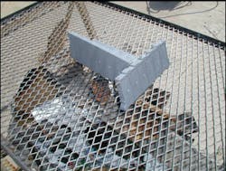 Individual high-voltage battery cells from a 274 volt Toyota Prius battery were exposed to open flame during the Texas field testing project.