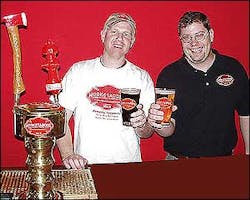 Rich, left, and Matt Fleischer, owners of Hook and Ladder Brewing, along with Jeremy Gruber, plan to open a restaurant and bar in the historic firehouse. Rich, left, and Matt Fleischer, owners of Hook and Ladder Brewing, along with Jeremy Gruber, plan to open a restaurant and bar in the historic firehouse.