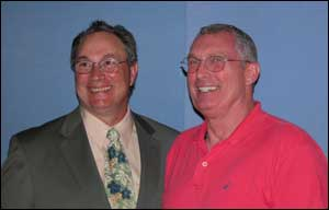 Appointed USFA head Greg Cade, left, and USFA employee Tim Ganley