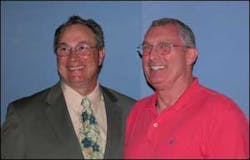 Appointed USFA head Greg Cade, left, and USFA employee Tim Ganley Appointed USFA head Greg Cade, left, and USFA employee Tim Ganley