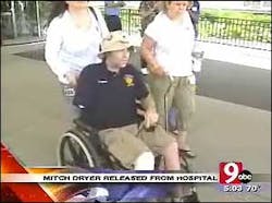 After spending two months in the hospital, Oneida firefighter Mitch Dryer has been released. After spending two months in the hospital, Oneida firefighter Mitch Dryer has been released.