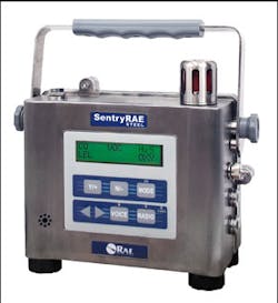 SentryRAE Steel, a 5-gas multi-sensor toxic gas monitor for extremely hazardous environments. SentryRAE Steel, a 5-gas multi-sensor toxic gas monitor for extremely hazardous environments.