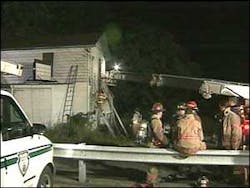 Chief Lenny Bailey lived across the street and was on his way to the fire when he apparently had a heart attack. Chief Lenny Bailey lived across the street and was on his way to the fire when he apparently had a heart attack.