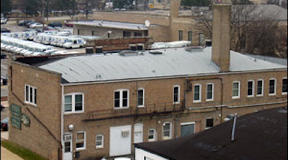 An elevated and rear view of the building pictured above reveals a bowstring truss. The only way to know this would be by placing firefighters in a position to view the roof or preplanning.