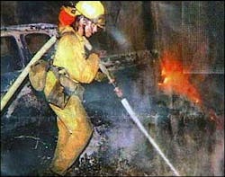 Linman and her crew were trying to protect a home in the remote East County community of Potrero when they found themselves in trouble. Linman and her crew were trying to protect a home in the remote East County community of Potrero when they found themselves in trouble.