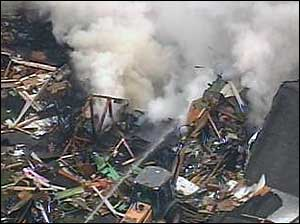 House Explodes in Michigan Firehouse