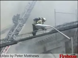 Firehouse.com's Peter Matthews was on the scene of this three alarm blaze at the Gateway Church of Christ in west Baltimore on July 24. Firehouse.com's Peter Matthews was on the scene of this three alarm blaze at the Gateway Church of Christ in west Baltimore on July 24.