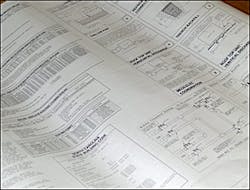 The construction plans include detailed data on layout and construction types for each segment of the building. The construction plans include detailed data on layout and construction types for each segment of the building.