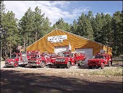 The Brazos Canyon fire station is shown before an explosion destroyed it on Feb. 19. The Brazos Canyon fire station is shown before an explosion destroyed it on Feb. 19.