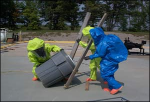 Hazmat in the Trenches Drum Overpacking Firehouse