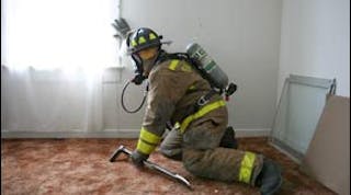 Doors and windows are survival landmarks that are important to every firefighter operating inside structures. It is important that firefighters sweep high enough on the wall to locate the door handle or window sill and make a mental note of its location.