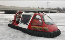 The Excelsior Fire District in Minnesota received this Hovercraft with the Fireman&apos;s Fund grant.