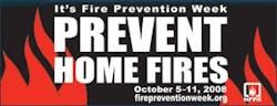 The NFPA has chosen the theme &apos;It&apos;s Fire Prevention Week: Prevent Home Fires!&apos; to encourage people to stay safe in their havens.