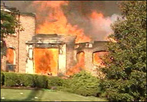 The home in Lithonia burned to the foundation.