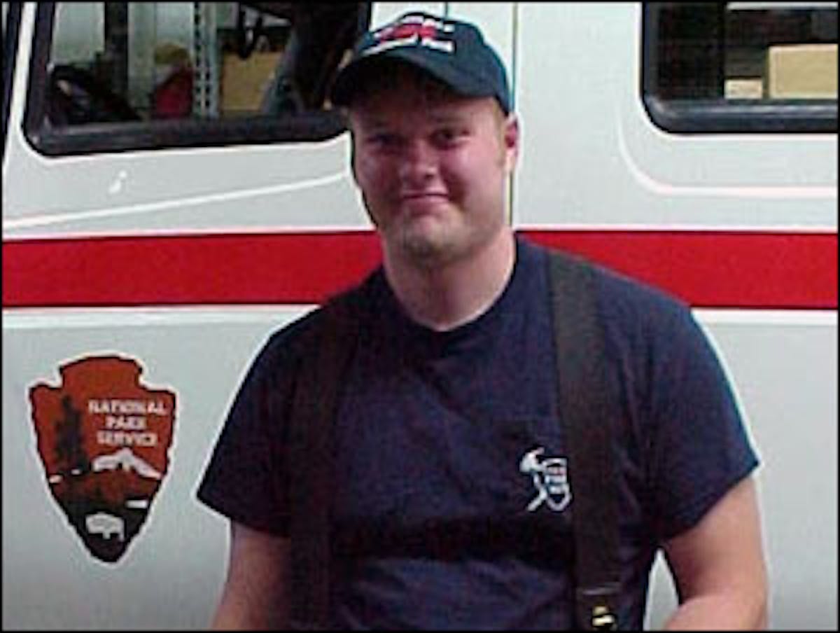 Firefighter Andrew Palmer