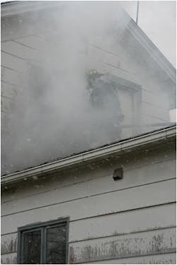 Accessing a bedroom from a roof or ladder to perform VES can be easier and quicker as opposed to looking for access from the interior under hostile conditions. Accessing a bedroom from a roof or ladder to perform VES can be easier and quicker as opposed to looking for access from the interior under hostile conditions.