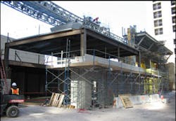 The station is under construction. The station is under construction.