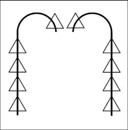 Vice Admiral Sir George Tryon ordered his officers to 'form the fleet into columns of divisions, six cables apart, and reverse the course by turning inwards.' Despite the officers questioning Tryon, another ship struck the HMS Victoria, which caused the ship to heel in nine minutes. Vice Admiral Sir George Tryon ordered his officers to 'form the fleet into columns of divisions, six cables apart, and reverse the course by turning inwards.' Despite the officers questioning Tryon, another ship struck the HMS Victoria, which caused the ship to heel in nine minutes.