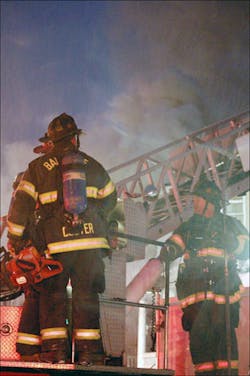 Crews were forced to fight the fire from the outside due to dangerous conditions. Crews were forced to fight the fire from the outside due to dangerous conditions.