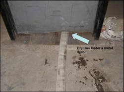 If a door were to close on a charged hoseline, the crews on the line could quickly lose water. If a door were to close on a charged hoseline, the crews on the line could quickly lose water.