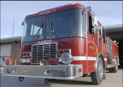 An engine is parked at the West End Fire Company, Glen Iron. An engine is parked at the West End Fire Company, Glen Iron.