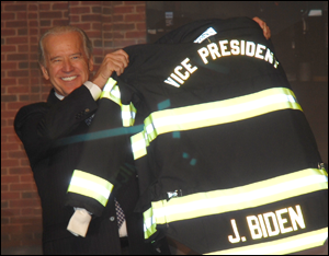 Vice President Biden Addresses Firefighters at CFSI Dinner Firehouse